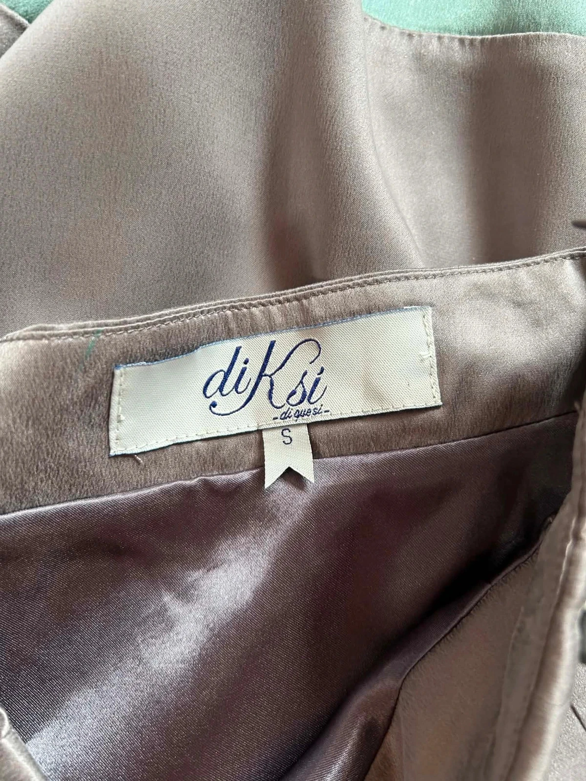 🩵🍃Saia 100% seda cottagecore romântica schabby chic vintage quiet luxury silk skirt 36/38🍃🩵 – photo 16